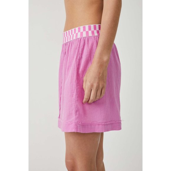 NWT Free People Sleep Talk Boxer Shorts / Vibrant Flower - Picture 3 of 5